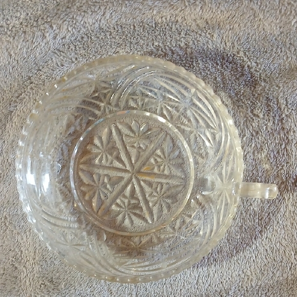 Other - Vintage Clear Glass candy dish with Intricate Design